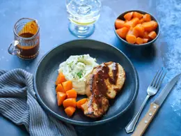Mustard and Orange Glazed Pork Chops