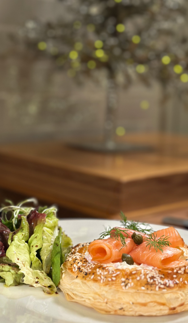 Neven's Smoked Salmon, Crab and Cream Cheese Galettes