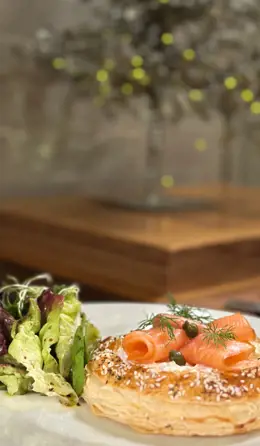 Neven's Smoked Salmon, Crab and Cream Cheese Galettes