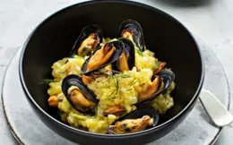 Seafood Risotto with Mussels