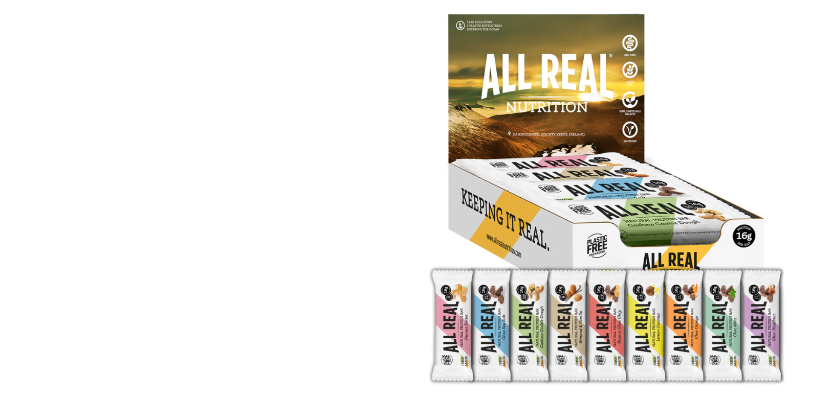Open Box of All Real Nutrition Bars