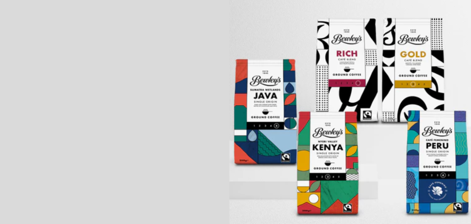 Collection of 5 bags of Bewley's Coffee