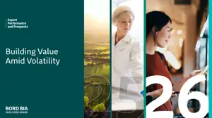 Bord Bia Export Performance and Prospects report 2025-2026 cover image.