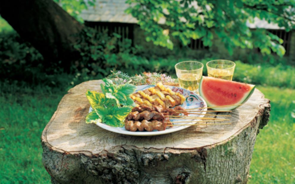 Beef and Fresh Pineapple Kebabs