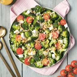 Broccoli, Feta and Tomato Salad