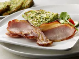 Crispy Rashers with Potato Cakes