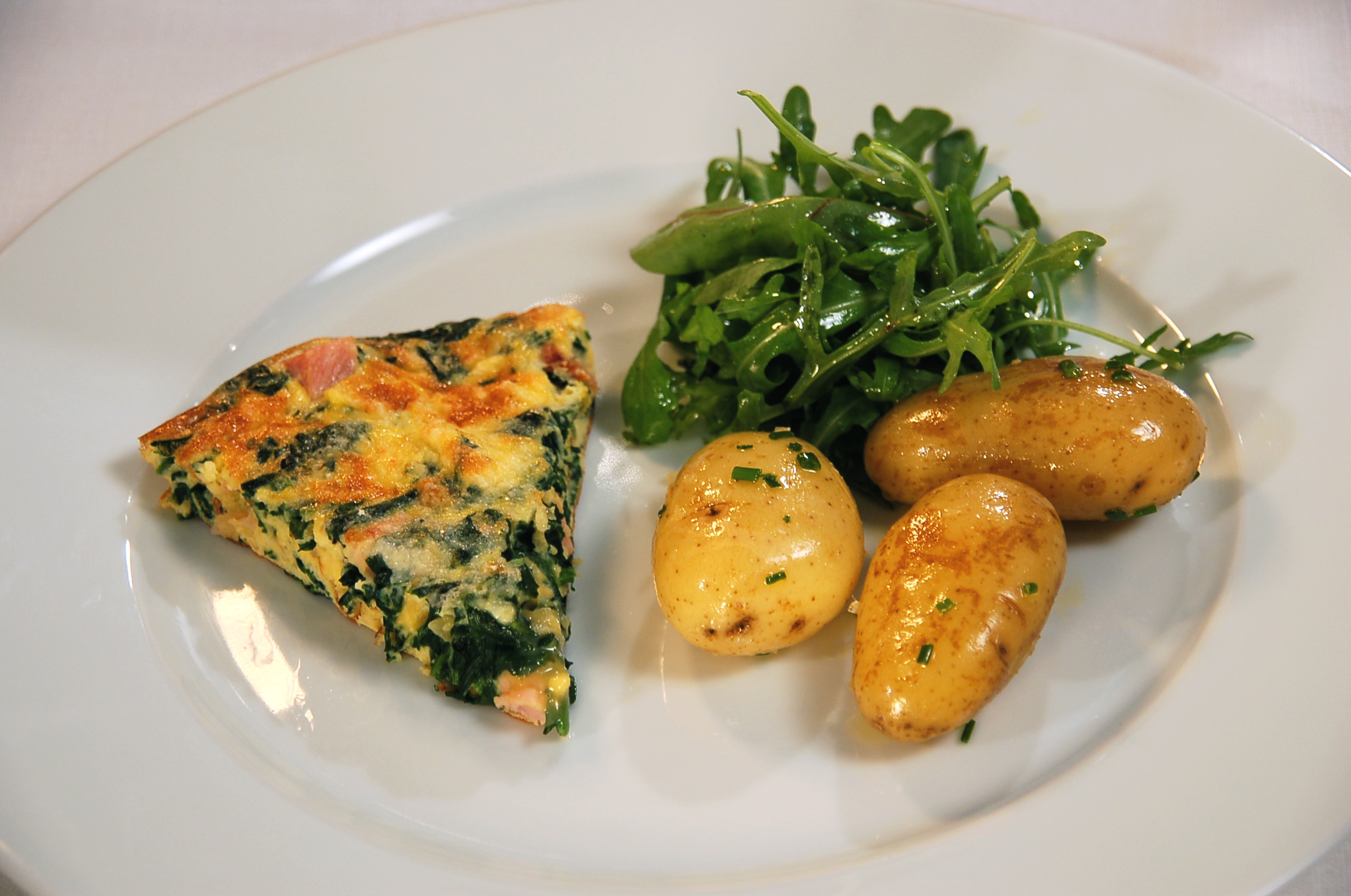 Ham and Spinach Omelette