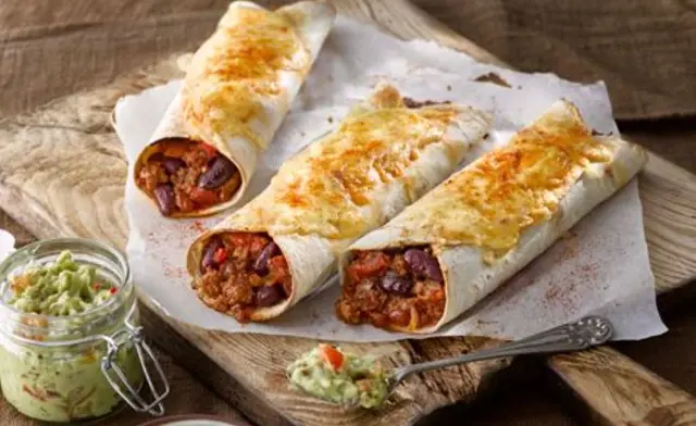 Beef Burrito with Spicy Mince and Chilli Recipe