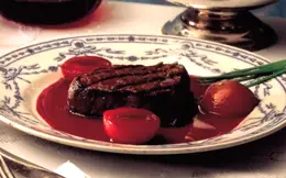 Steaks with Plum Sauce