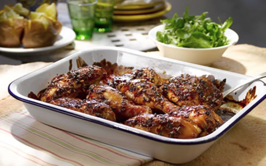 Chicken Portions with a Sticky Glaze