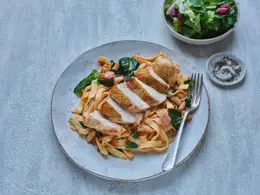 Chicken Pasta Recipe with Spinach and Beans