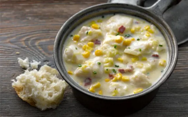 Fish Soup with Leeks and Bacon