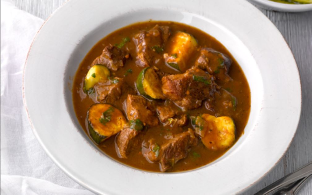 Lamb Casserole with Cinnamon and Courgettes