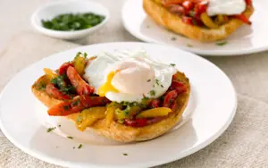 Mediterranean Eggs on Toast
