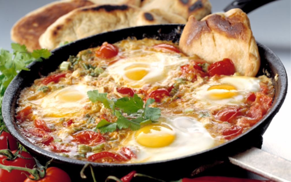 Mexican Eggs in the Pan