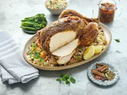 Moroccan Roast Chicken with Couscous