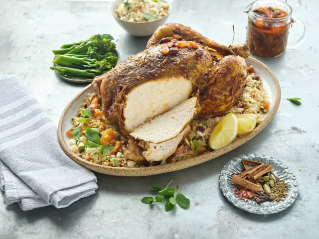 Moroccan Roast Chicken with Couscous