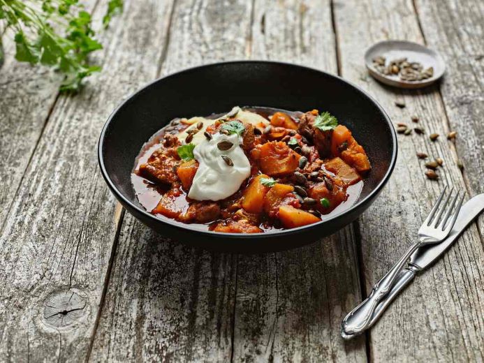 Pork and Butternut Squash Casserole
