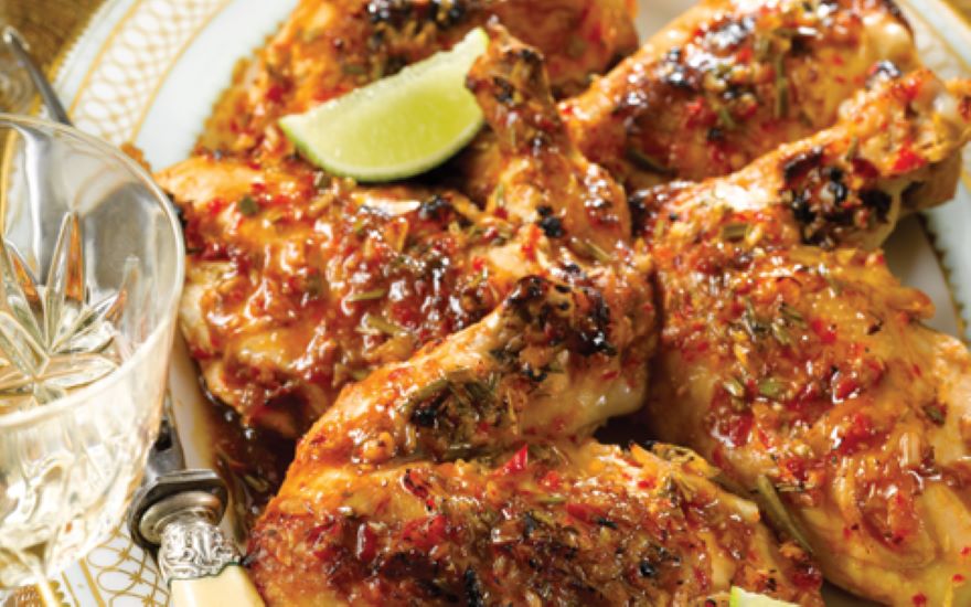 Roast Chicken with Chilli and Ginger