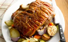 Roast Shoulder of Pork with Crackling