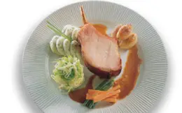 Roast Smoked Loin of Pork with Herb Mash