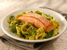 Salmon with Pasta