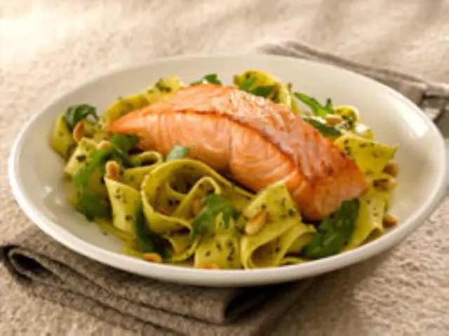 Salmon with Pasta