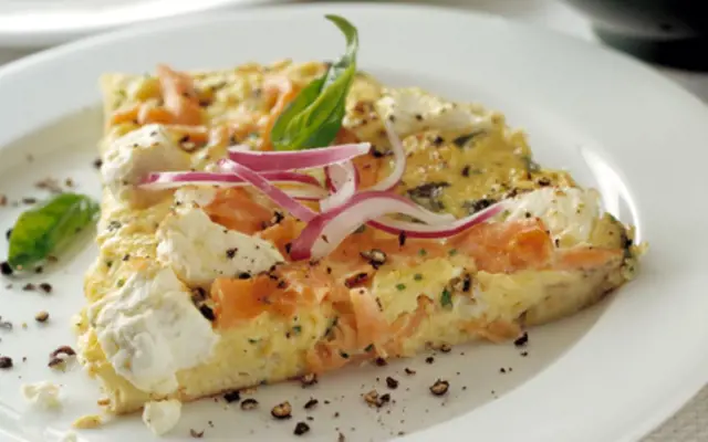 Smoked Salmon and Cream Cheese Frittata