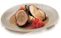 Spiced Pork Roast with Apple & Thyme Cream Sauce