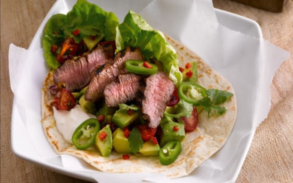 Spicy Beef Tortilla Wraps