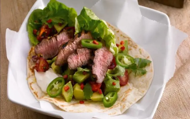 Spicy Beef Tortilla Wraps