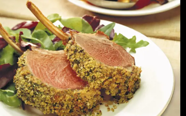 Roast Rack of Lamb Recipe with Herb Crust