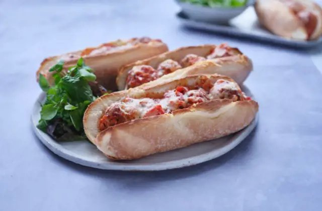 Easy Meatball Sub with Pork Meatballs