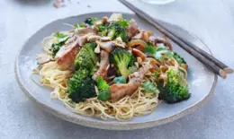 Pork, Broccoli and Mushroom Stir-Fry with Cashew Nuts