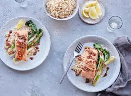 Grilled Trout with Pak Choi