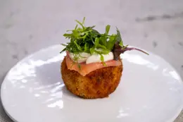 Mark's Hake Fishcakes with Seasoned Crème Fraîche