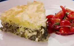 Crispy Spinach and Feta Filo Pie