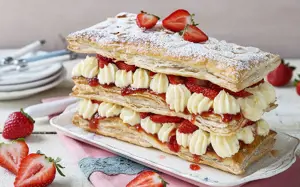 Easy Strawberry Millefeuille