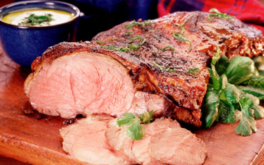 Butterfly Leg of Lamb With Spicy Yoghurt Dressing