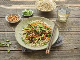 Lamb Stir-fry with Broccoli and Carrots