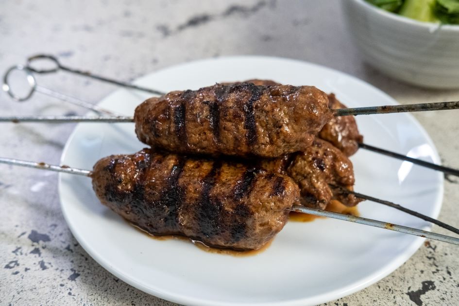 Mark’s Minced Beef Koftas with Tzatziki and Chickpeas