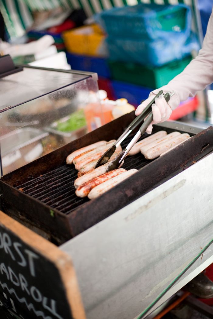 Packets of Barry John Sausages