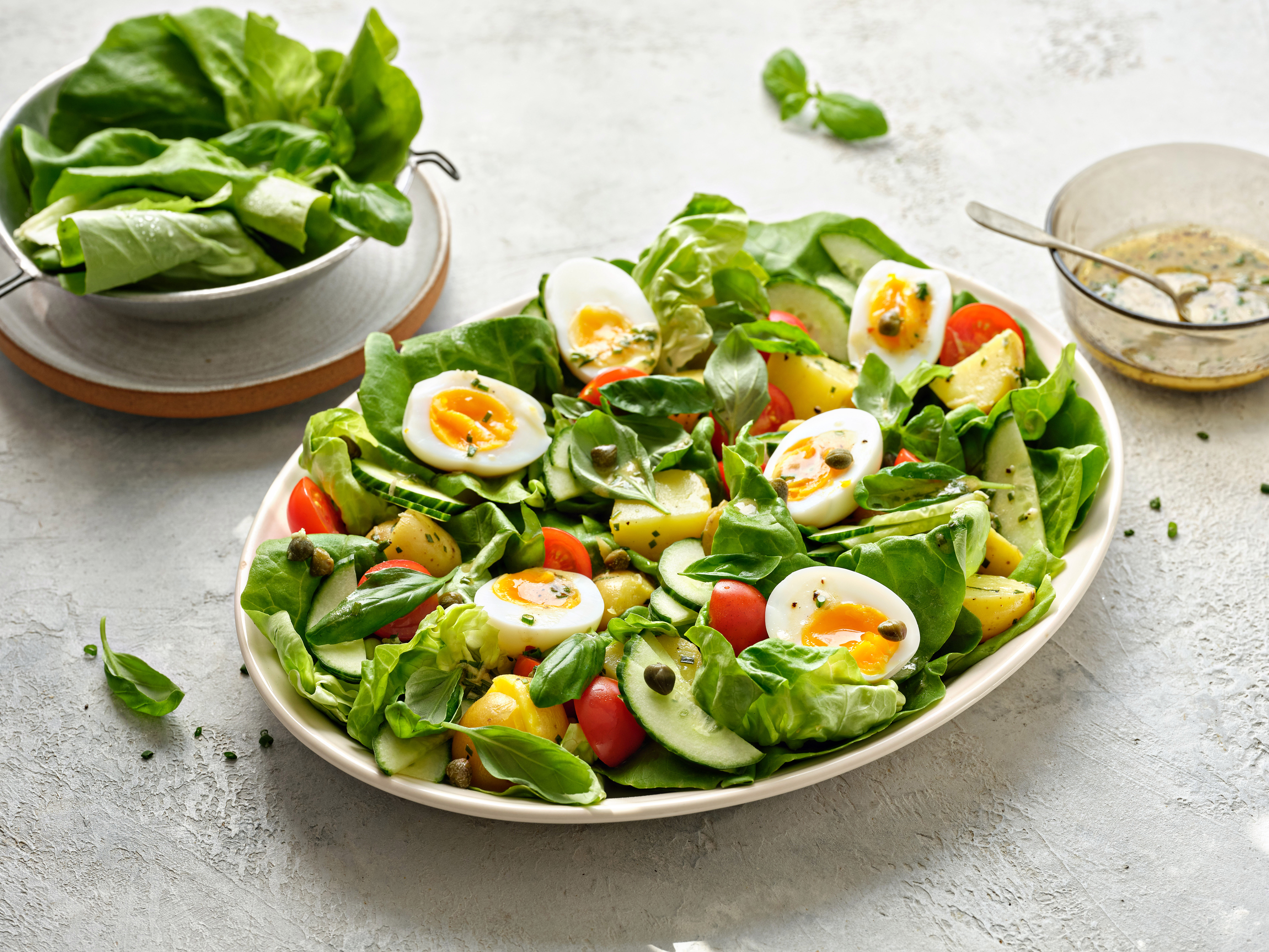 Summer Egg Salad with Basil